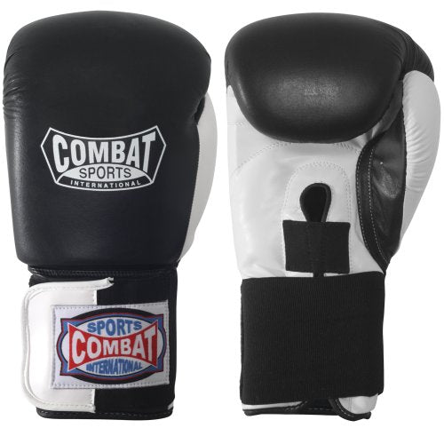 Combat Sports Boxing Sparring Gloves – Molded Foam Fit, Durable Leather, Water-Resistant Liner, Elastic Hook-and-Loop Closure for Training - size: 18 oz., style: Original