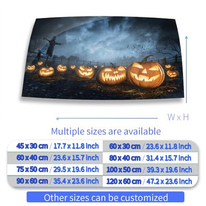 Aquarium Background Stickers - Halloween Pumpkin Night - Fish Tank Reptile Terrarium Decor Poster (100 x 50 cm / (39.3 x 19.6 inches)) - size: 100 x 50 cm / (39.3 x 19.6 inches)