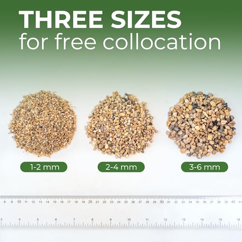 5 lbs Aquarium Gravel, 2-4mm Fish Tank Gravel, Succulent Cactus Pea Gravel for Indoor Plants, River Rocks for Gardening, Flower Pots, Vase Fillers, Garden Landscaping - size: 2-4mm