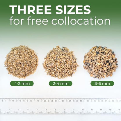 5 lbs Aquarium Gravel, 2-4mm Fish Tank Gravel, Succulent Cactus Pea Gravel for Indoor Plants, River Rocks for Gardening, Flower Pots, Vase Fillers, Garden Landscaping - size: 2-4mm