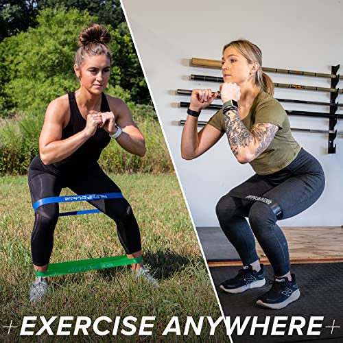 Serious Steel Fitness Mini Resistance Loop Bands | Rehab and Prehab Stretch Bands | 12" Exercise Workout Bands (Sets of 5 Pack and Sets of 10 Pack Trainer Options Available!) - color: X-Heavy 10 Pack (2" x 12")