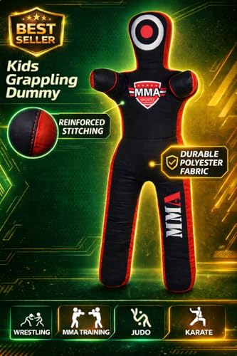 MMA Sports Brazilian JIU Jitsu Grappling Submission Throwing Dummy Punching Heavy Bag Kick Boxing Dummies UNFILLED - color: Black-3, size: 6ft, style: Standing