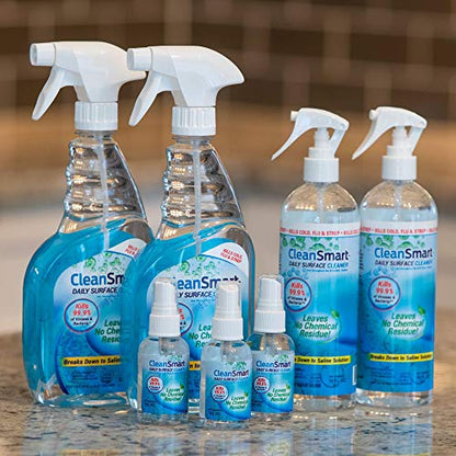 CleanSmart To Go Disinfectant Kills 99.9% of Viruses, TSA-Approved for Safe Travel, 2 oz Bottle (Pack of 3) - size: 2 Fl Oz (Pack of 3)