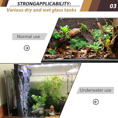 17.7x11.8in Rock Terrarium Background,3D Reptile Tank Background Board,Amphibian Stereo Backdrop Wall,Lizard Snake Gecko Spider Turtle Fish pet silo Background Decorative Panel(Yellow) - color: yellow-17.7"*11.8"（1pcs）