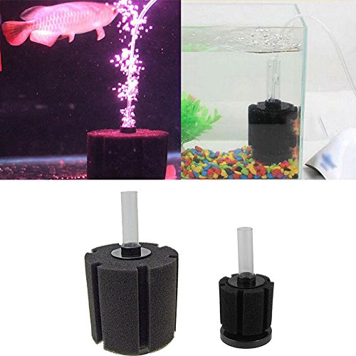 Bio Sponge Filter Air Pump Driven Breeding Fry Betta Shrimp Nano Fish Tank Aquarium (Small) - size: Small