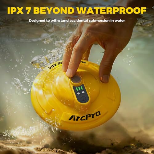 Floating & Rechargeable Bait Bucket Aerator, IPX7 Waterproof with Magnetic Charging, Ultra-Quiet Bubbler for Live Minnows, Portable Aerator for Fishing
