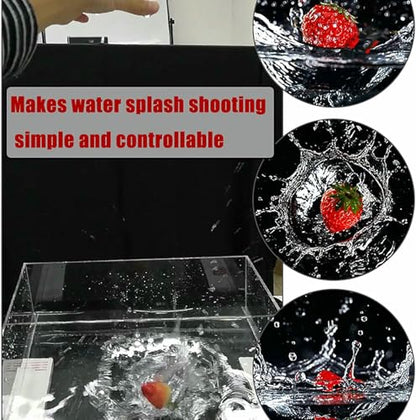 Acrylic Water Tank Deep and Shallow Sink Five-Sided Tray, 2 in Thickness Fish Tank Shooting Transparent Water Tank Pool, Food and Cosmetics Storage Box - size: 50x50x6cm/19.7x19.7x2.3in