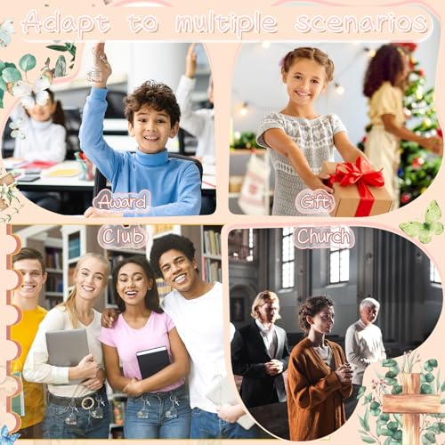Sureio 30 Pcs Spanish Christian Keychain Gift Bulk Women Religious Cross Inspirational Bible Verse Acrylic Keychains Llaveros Cristianos En Español for Church Member Teacher Student (Cute Heart) - style: Cute Heart