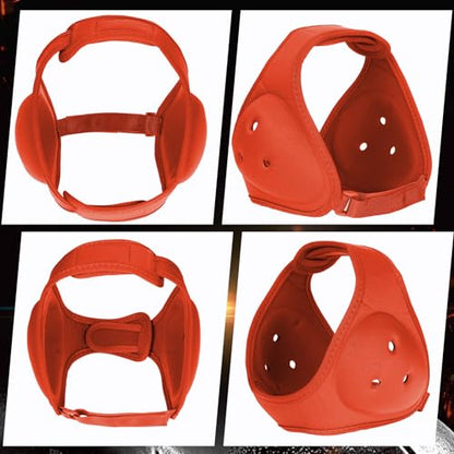 Jerify 2 Pcs Wrestling Headgear for Kids Youth Soft Grappling Headgear Wrestling Adjustable Ear Head Guard Protective(Orange) - color: orange