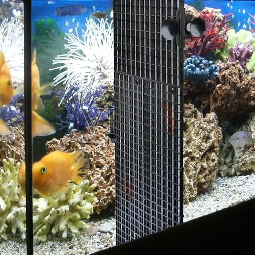 30cm x 15cm Plastic Grate Plastic Grid Panel Divider Tray Egg Crate Blind Aquarium Tank Bottom Isolation Device 2pcs