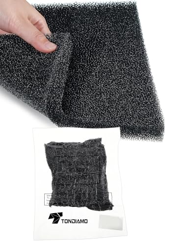Tondiamo 3 Pieces Aquarium Sponge Filter Pad Media Cut to Fit Foam for Fish Tank Filters Replacement Fish Tank Cleaner Open Cell Foam Sponges for Dishes