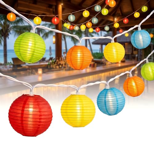 Multicolor Lantern String Lights,Colorful Hanging Lanterns String Light in Home & Garden Decorative Lights for Indoor Outdoor Patio Party Wedding Bedroom Bistro Bar - color: Lantern string light, size: 8.5FT