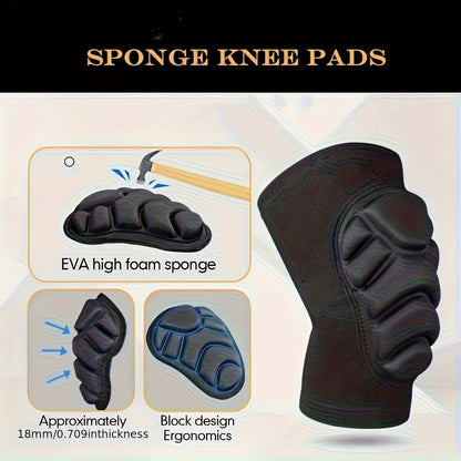 4pcs Universal Men's and Women's Knee and Elbow Equipment Set - Adjustable Cushioning Pads, Made of Moisture-Wicking Fabric - size: Large