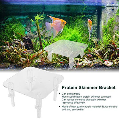 Protein Skimmer Stand Protein Separator Bracket Adjustable Height | Acrylic Bracket Protein Separator Heightening Accessories for Aquarium Fish Tank - size: Middle