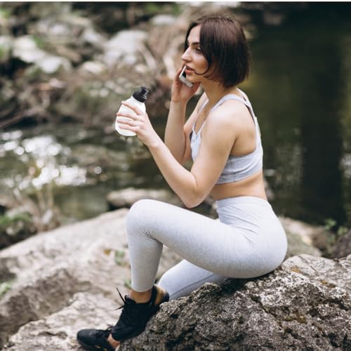 JEELAD Soft Folding Water Bottles TPU Collapsible Flask Hydration Pack Vest Ideal for Running Hiking Cycling Outdoor - color: 02 White - 175ml(5.9oz) - 2 Pcs