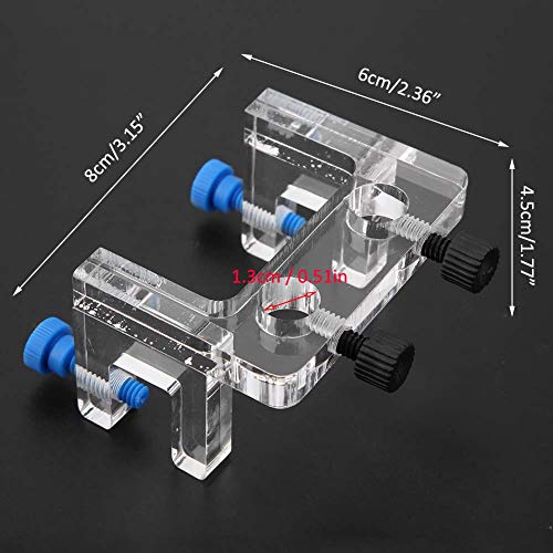Aquarium Water Pipe Holder, Acrylic Fish Jar Aquarium Probe Hose Holder, Transparent Acrylic Water Tube Soft Pipe Fixture for Aquatic System Setup and Management