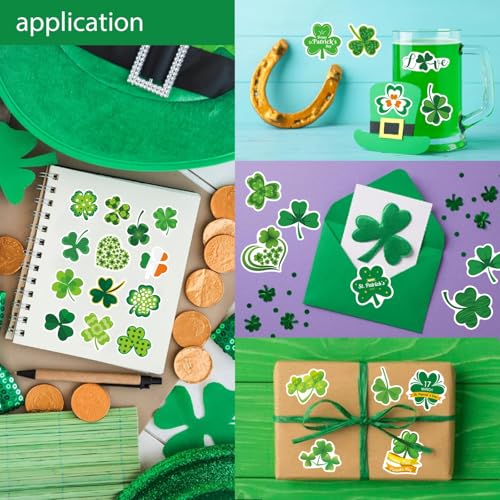 309 PCS St. Patrick's Day Stickers - 24 Sheets Lucky Shamrock Stickers - style: St. Patrick's Day