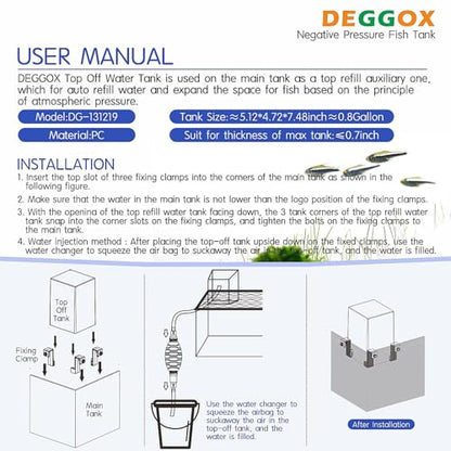 Elevator Inverted Negative Pressure Fish Tank Tall Aquarium | Cool Design, Unique
