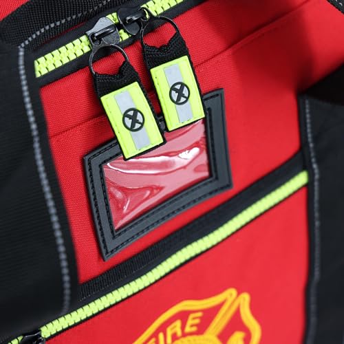 Lightning X Firefighter Turnout Gear Package - Gear Bag, SCBA Mask Bag, Fire Glove Strap, Shoulder Strap - color: Red