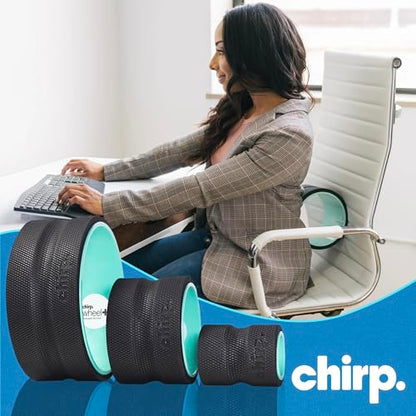 Chirp Wheel+ Foam Roller 3-Pack, Back & Neck Pain Relief, Mint | Back Roller Wheel Set, Foam Roller for Back Pain, Spine Decompression, 4/6/10 in, Neck and Muscle Recovery - size: 3 Pack