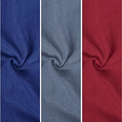 PURFUN 3 Pcs Muslim Inner Hijab Caps Women Solid Color Under Hijab Caps Stretchy Breathable Full Cover Undercap Tube Bonnet - color: Red+navy+grey