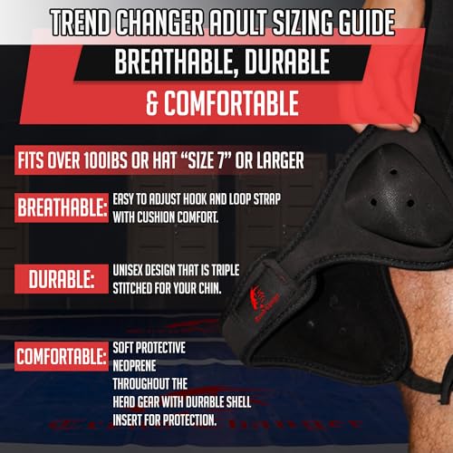 Wrestling Headgear for Kids, Adults Adjustable for BJJ, Grappling, Kickboxing, MMA, Sparring, Training, Jiu Jitsu Cauliflower Ear Helmet - size: Teens/Adults (Up to 25" Head Circumference)