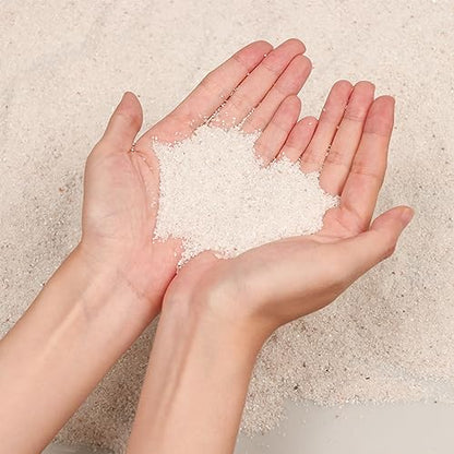 Silica Gravel, Multi-Purpose Mini White Silica Sand for Fire Pits, Aquariums and Landscaping, 5LB - color: White Mini