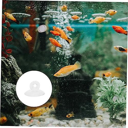 BESPORTBLE 125pcs Aquarium Cup Clips for Airline Tubing Holders for Fish Tank Easy to Install Removable Holders for Tubing and Hose Fixation