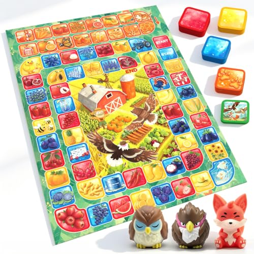 Farm Watch Montessori Educational Cooperative Board Games for Kids 4-6 - color: Farm Watch