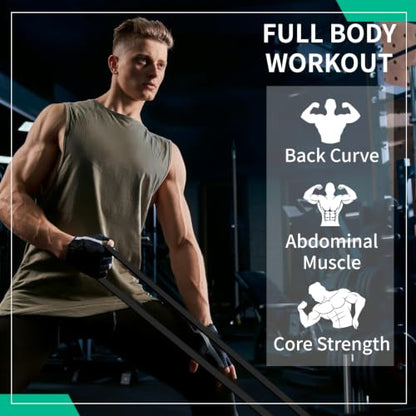 12-Pack Resistance Bands Set - Pull Up Assist, Strength Training & Physical Therapy for Home Gym | Exercise Loop Bands for Men & Women - color: Black 25-65lbs
