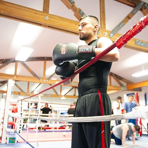 Ringside IMF Tech Hook and Loop Boxing Training Sparring Gloves - color: Black, size: 14-Ounces