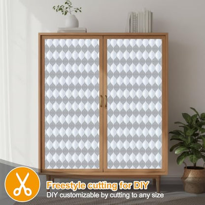 Countewol Frosted Window Privacy Film, Static Cling Non-Adhesive, Removable & Reusable, Anti-UV Heat Blocking for Bathroom Bedroom Office (Wave Frosted, 17.5 x 78.7 in) - color: Wave Frosted, size: 17.5 x 78.7 in