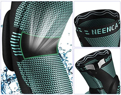 NEENCA Knee Braces for Knee Pain Relief, Compression Knee Sleeves with Patella Gel Pad & Side Stabilizers, Knee Support for Weightlifting, Running, Workout, Arthritis, Meniscus Tear, Men Women. ACE-53 | Patented Patella Gel Pad & Side Stabilizers, Compres