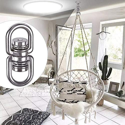 SELEWARE Heavy Duty Bearing Swing Swivel, 360° Rotation Hanging Accessory | Quiet Smooth Rotation, Supports Up to 1200LB, 1 Pack, Durable Design for Swings, Hammocks, Tire Swings and Heavy Bags - color: Swivel Only