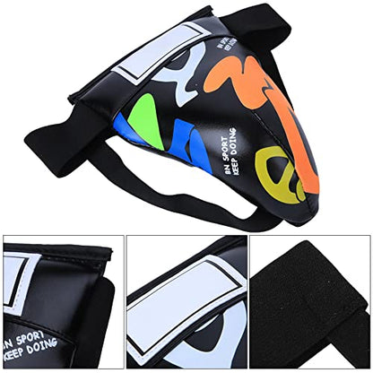 Groin Protector Boxing, Groin Guard, Boxing Body Protector, Graffiti Jockstrap Groin Guard Gear, for Boxing Sanda Taekwondo Training