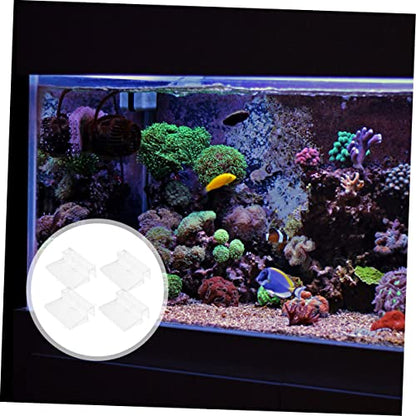 MERRYHAPY 16Pcs Acrylic Aquarium Lid Support Racks Fish Tank Cover Holders Durable and Easy to Install for Preventing Fish from Jumping