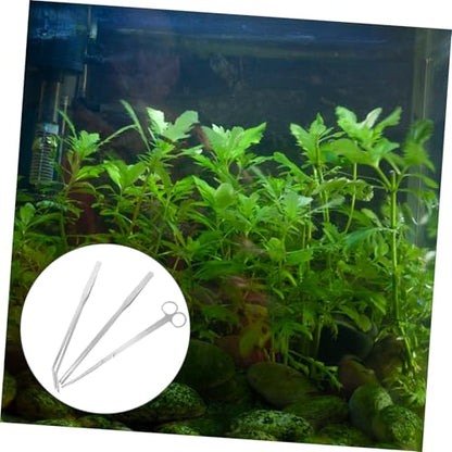 DECHOUS 1Set Aquarium Plant Tool Scissors Tweezers Spatula for Fish Tank Maintenance Compact Aquascaping Kit Long Handle Cleaning Gadgets for Aquatic Plants