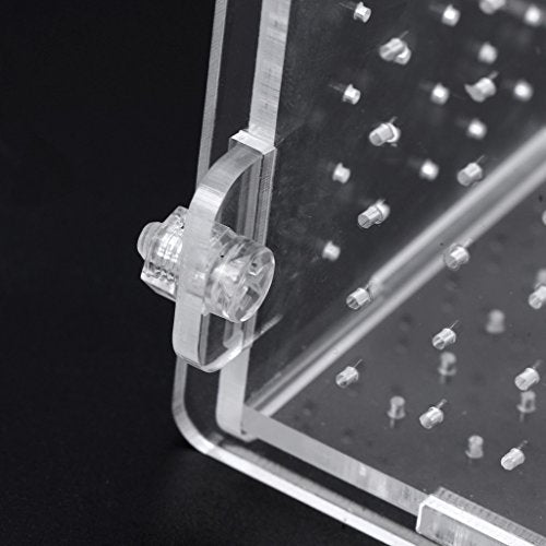 Fish Breeding Box Clear Acrylic Fish Isolation Boxes Aquarium Hatchery Incubator with Suction Cup for Newborn Shrimp