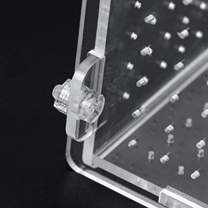 Fish Breeding Box Clear Acrylic Fish Isolation Boxes Aquarium Hatchery Incubator with Suction Cup for Newborn Shrimp