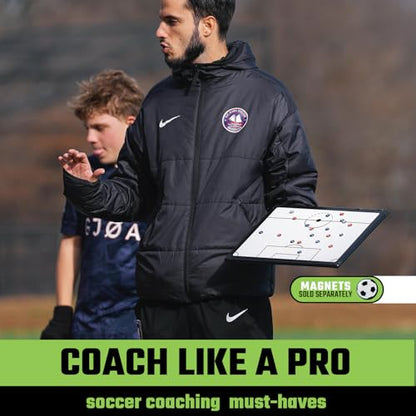 SCOPRO Travel Size Soccer Coaching Board Dry Erase Tactical Whiteboard