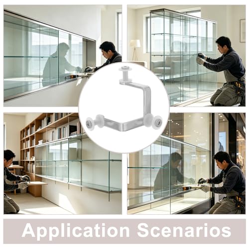8pcs Carbon Steel Glass Partition Clip, 3 Hole Glass Shelf Clamp Bracket for 10mm, Heavy Duty Panel Fastener for Display Cabinet, Office Partition & Aquarium Use - size: 7.50X5.50X5.50CM