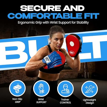 Green Hill Focus Mitts Boxing Pads - color: BLUE/BLACK