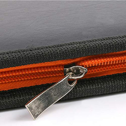 Foldable Leather Football Soccer Magnetic Tactic Marker Coaching Clipboard with Zipper and Marker Pen - Coaching Strategy Guiding Board Kit Equipment Portable Coach Tool - style: Ice Hockey