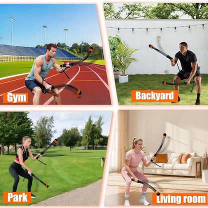 Ropeless Battle Ropes, Cordless Jump Rope Adjustable Weight for Home Gym, Portable Cordless Jump Rope, Strength Equipment for Men, Women & Fitness Enthusiasts