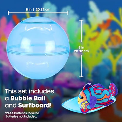 zhuzhu Aquarium Bubble Ball & Surf Board with Mandarin Fish