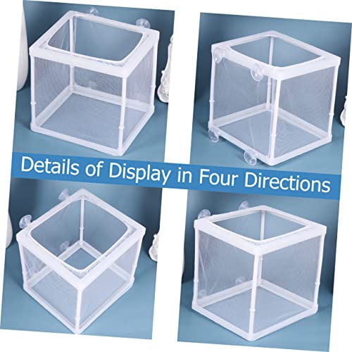 2pcs Portable Fish Hatching Net Isolation Box Water Separation Net for Aquarium Breeding for Home Tank Use and Cloth Materials s