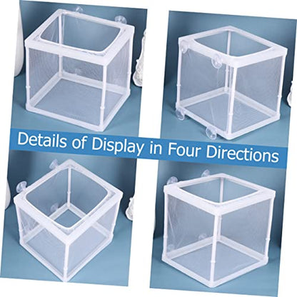 2pcs Portable Fish Hatching Net Isolation Box Water Separation Net for Aquarium Breeding for Home Tank Use and Cloth Materials s
