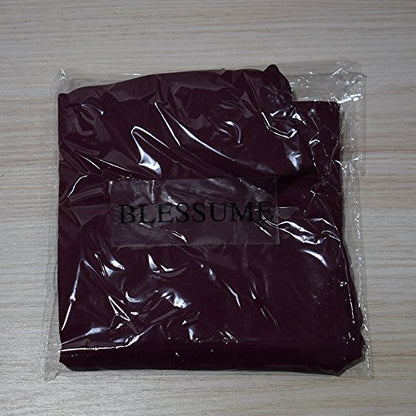 BLESSUME Medieval Wicca Pagan Ritual Robe with Belt - color: Burgundy, size: X-Large