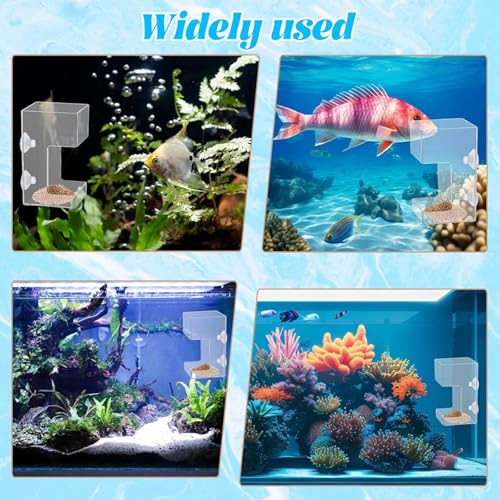 Transparents Fish Food Dispenser Rings Nonslip Aquariums Feeders Rings Essential Fish Feeding Supply Slow Sinking Food Feeders - color: square1