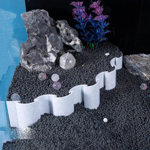 Aquarium Substrate Divider Fish Tank Sand Screen Substrate Fence | Water Plant Fish Tank Bottom Fence, Separate Gravel in Aquarium or Terrarium - color: Style B